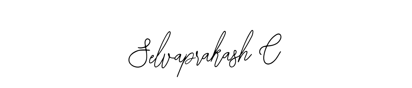How to make Selvaprakash C name signature. Use Bearetta-2O07w style for creating short signs online. This is the latest handwritten sign. Selvaprakash C signature style 12 images and pictures png