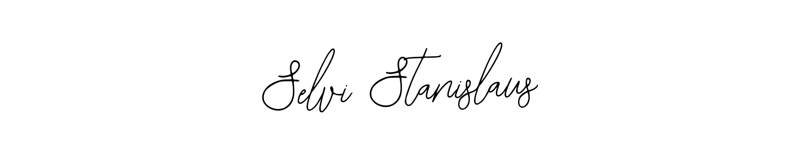 if you are searching for the best signature style for your name Selvi Stanislaus. so please give up your signature search. here we have designed multiple signature styles  using Bearetta-2O07w. Selvi Stanislaus signature style 12 images and pictures png