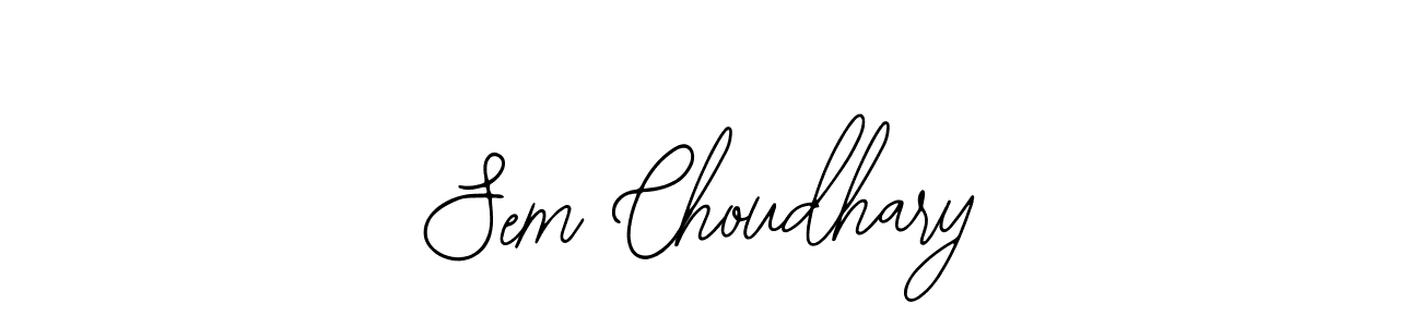 The best way (Bearetta-2O07w) to make a short signature is to pick only two or three words in your name. The name Sem Choudhary include a total of six letters. For converting this name. Sem Choudhary signature style 12 images and pictures png
