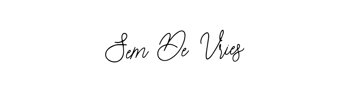 It looks lik you need a new signature style for name Sem De Vries. Design unique handwritten (Bearetta-2O07w) signature with our free signature maker in just a few clicks. Sem De Vries signature style 12 images and pictures png