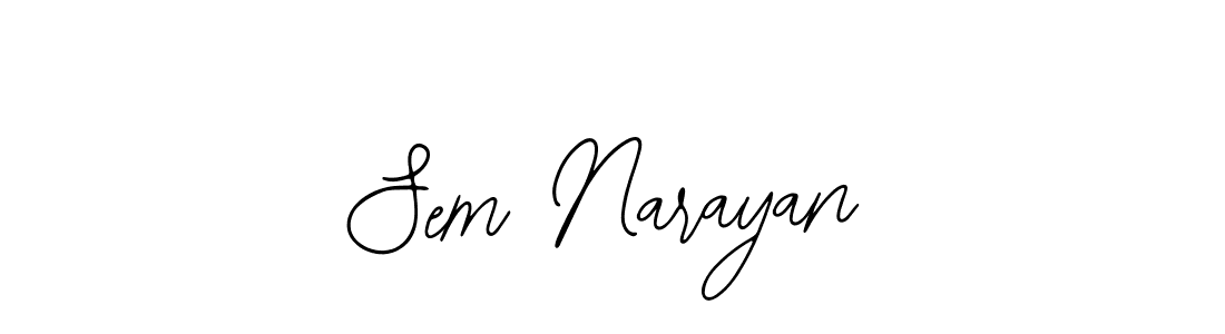 Best and Professional Signature Style for Sem Narayan. Bearetta-2O07w Best Signature Style Collection. Sem Narayan signature style 12 images and pictures png