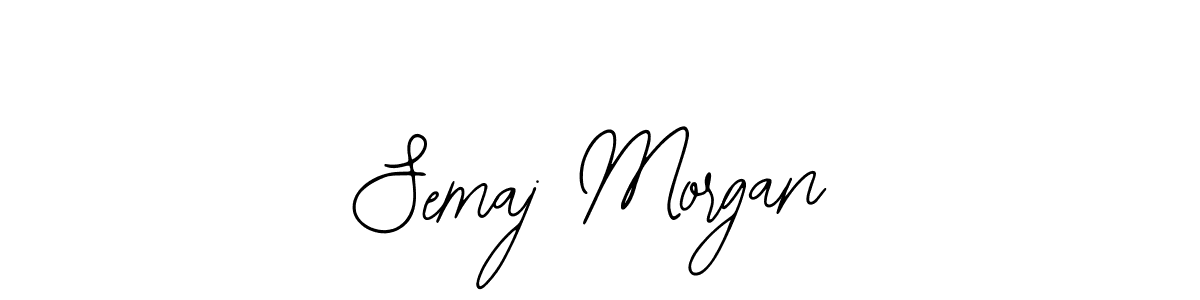 Use a signature maker to create a handwritten signature online. With this signature software, you can design (Bearetta-2O07w) your own signature for name Semaj Morgan. Semaj Morgan signature style 12 images and pictures png