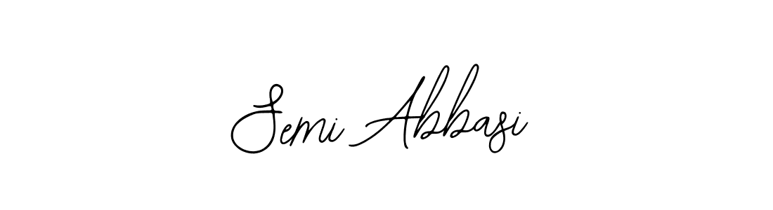 Use a signature maker to create a handwritten signature online. With this signature software, you can design (Bearetta-2O07w) your own signature for name Semi Abbasi. Semi Abbasi signature style 12 images and pictures png