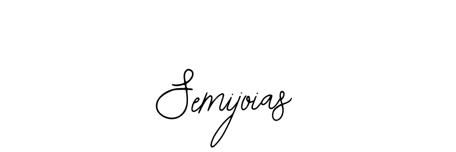 You should practise on your own different ways (Bearetta-2O07w) to write your name (Semijoias) in signature. don't let someone else do it for you. Semijoias signature style 12 images and pictures png