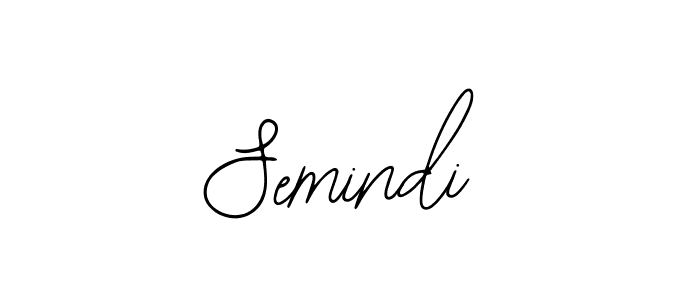 Make a beautiful signature design for name Semindi. With this signature (Bearetta-2O07w) style, you can create a handwritten signature for free. Semindi signature style 12 images and pictures png