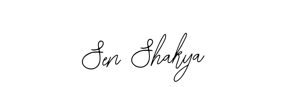 Use a signature maker to create a handwritten signature online. With this signature software, you can design (Bearetta-2O07w) your own signature for name Sen Shakya. Sen Shakya signature style 12 images and pictures png