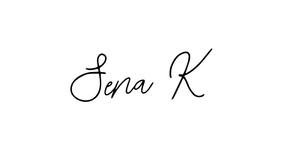 The best way (Bearetta-2O07w) to make a short signature is to pick only two or three words in your name. The name Sena K include a total of six letters. For converting this name. Sena K signature style 12 images and pictures png