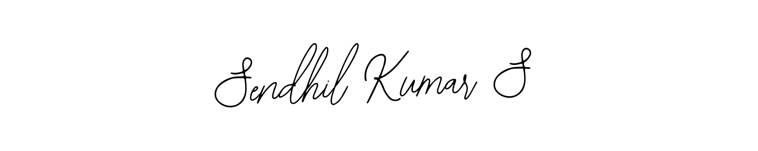 The best way (Bearetta-2O07w) to make a short signature is to pick only two or three words in your name. The name Sendhil Kumar S include a total of six letters. For converting this name. Sendhil Kumar S signature style 12 images and pictures png