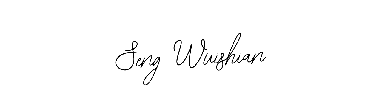 Also You can easily find your signature by using the search form. We will create Seng Wuishian name handwritten signature images for you free of cost using Bearetta-2O07w sign style. Seng Wuishian signature style 12 images and pictures png