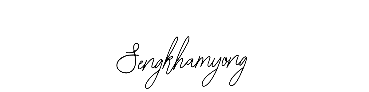 How to make Sengkhamyong name signature. Use Bearetta-2O07w style for creating short signs online. This is the latest handwritten sign. Sengkhamyong signature style 12 images and pictures png