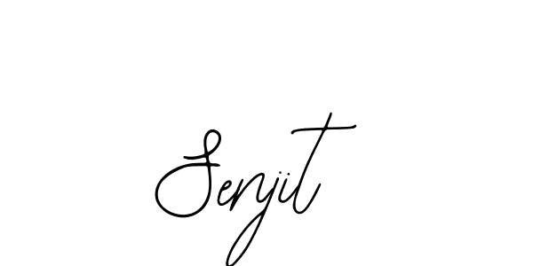 How to make Senjit name signature. Use Bearetta-2O07w style for creating short signs online. This is the latest handwritten sign. Senjit signature style 12 images and pictures png