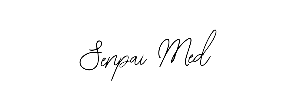 Bearetta-2O07w is a professional signature style that is perfect for those who want to add a touch of class to their signature. It is also a great choice for those who want to make their signature more unique. Get Senpai Med name to fancy signature for free. Senpai Med signature style 12 images and pictures png