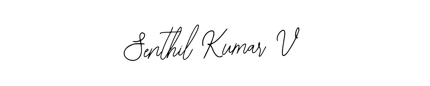 Use a signature maker to create a handwritten signature online. With this signature software, you can design (Bearetta-2O07w) your own signature for name Senthil Kumar V. Senthil Kumar V signature style 12 images and pictures png