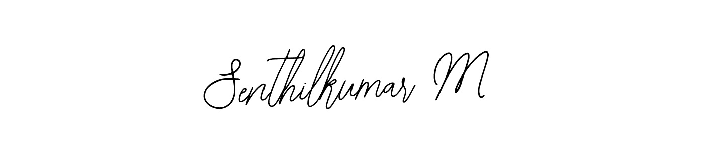 How to Draw Senthilkumar M signature style? Bearetta-2O07w is a latest design signature styles for name Senthilkumar M. Senthilkumar M signature style 12 images and pictures png