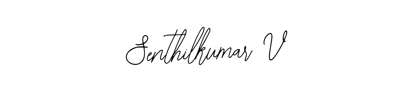 Also You can easily find your signature by using the search form. We will create Senthilkumar V name handwritten signature images for you free of cost using Bearetta-2O07w sign style. Senthilkumar V signature style 12 images and pictures png