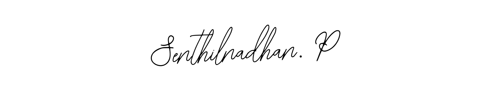 Use a signature maker to create a handwritten signature online. With this signature software, you can design (Bearetta-2O07w) your own signature for name Senthilnadhan. P. Senthilnadhan. P signature style 12 images and pictures png