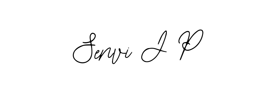 Make a beautiful signature design for name Senvi J P. With this signature (Bearetta-2O07w) style, you can create a handwritten signature for free. Senvi J P signature style 12 images and pictures png