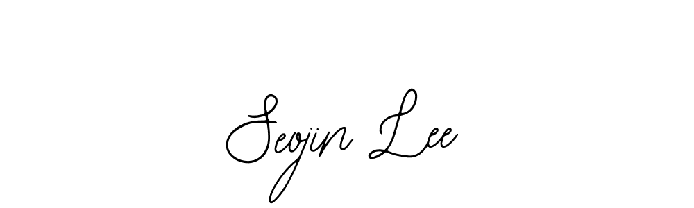 The best way (Bearetta-2O07w) to make a short signature is to pick only two or three words in your name. The name Seojin Lee include a total of six letters. For converting this name. Seojin Lee signature style 12 images and pictures png