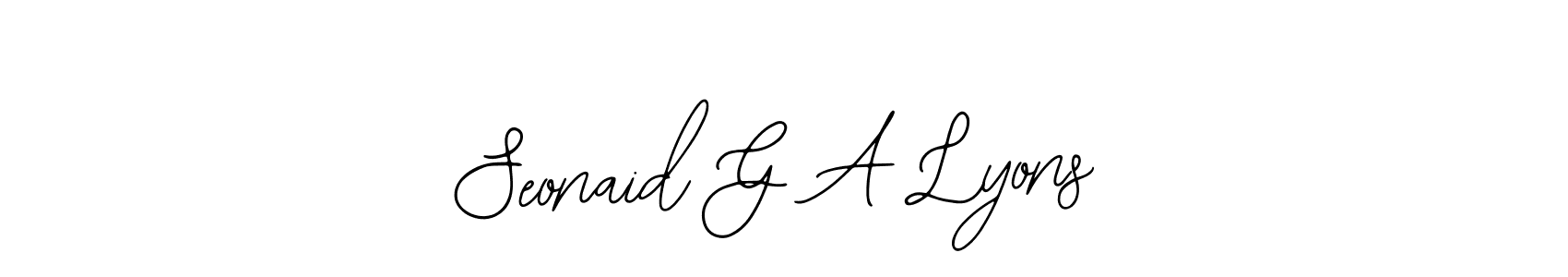 Make a beautiful signature design for name Seonaid G A Lyons. Use this online signature maker to create a handwritten signature for free. Seonaid G A Lyons signature style 12 images and pictures png