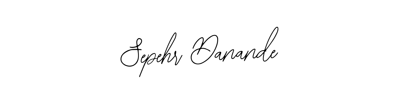 Also You can easily find your signature by using the search form. We will create Sepehr Danande name handwritten signature images for you free of cost using Bearetta-2O07w sign style. Sepehr Danande signature style 12 images and pictures png