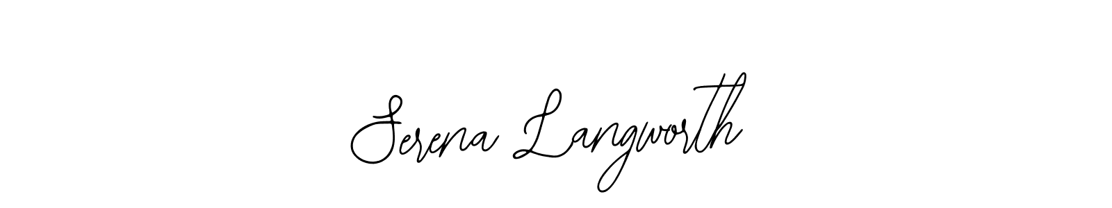 You can use this online signature creator to create a handwritten signature for the name Serena Langworth. This is the best online autograph maker. Serena Langworth signature style 12 images and pictures png