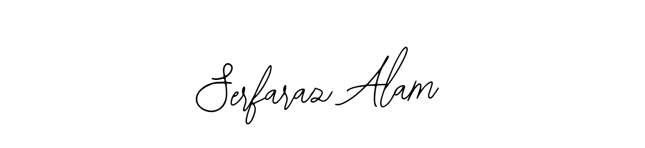 How to make Serfaraz Alam name signature. Use Bearetta-2O07w style for creating short signs online. This is the latest handwritten sign. Serfaraz Alam signature style 12 images and pictures png