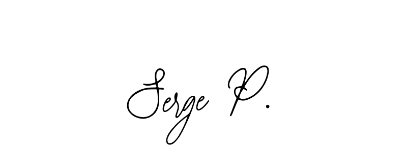 Create a beautiful signature design for name Serge P.. With this signature (Bearetta-2O07w) fonts, you can make a handwritten signature for free. Serge P. signature style 12 images and pictures png