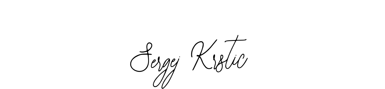 Bearetta-2O07w is a professional signature style that is perfect for those who want to add a touch of class to their signature. It is also a great choice for those who want to make their signature more unique. Get Sergej Krstic name to fancy signature for free. Sergej Krstic signature style 12 images and pictures png