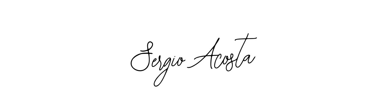 Use a signature maker to create a handwritten signature online. With this signature software, you can design (Bearetta-2O07w) your own signature for name Sergio Acosta. Sergio Acosta signature style 12 images and pictures png
