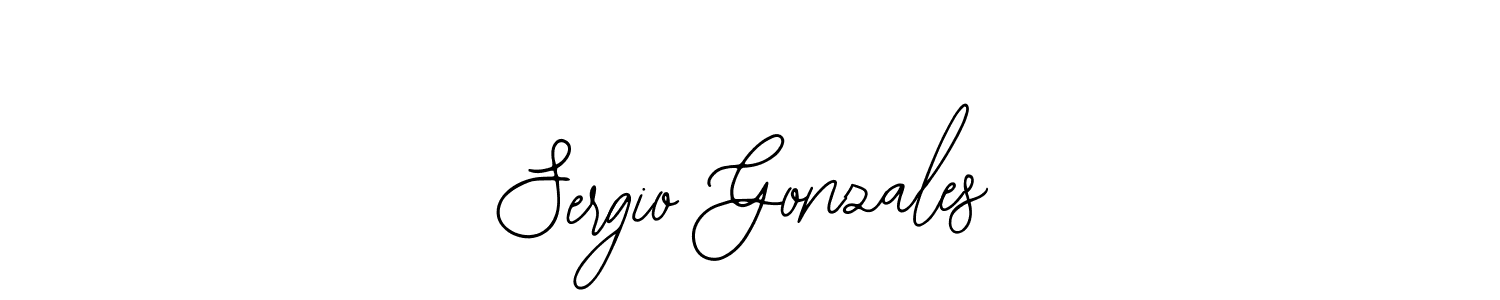 Make a beautiful signature design for name Sergio Gonzales. With this signature (Bearetta-2O07w) style, you can create a handwritten signature for free. Sergio Gonzales signature style 12 images and pictures png