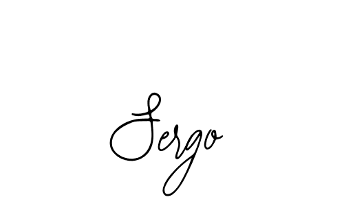 You should practise on your own different ways (Bearetta-2O07w) to write your name (Sergo) in signature. don't let someone else do it for you. Sergo signature style 12 images and pictures png