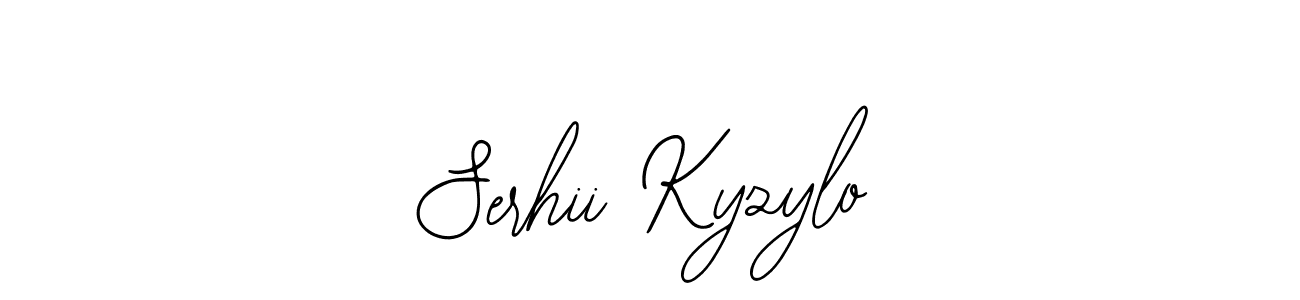 if you are searching for the best signature style for your name Serhii Kyzylo. so please give up your signature search. here we have designed multiple signature styles  using Bearetta-2O07w. Serhii Kyzylo signature style 12 images and pictures png