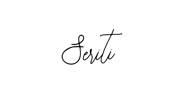 How to make Seriti signature? Bearetta-2O07w is a professional autograph style. Create handwritten signature for Seriti name. Seriti signature style 12 images and pictures png