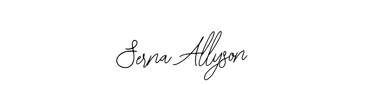 Design your own signature with our free online signature maker. With this signature software, you can create a handwritten (Bearetta-2O07w) signature for name Serna Allyson. Serna Allyson signature style 12 images and pictures png