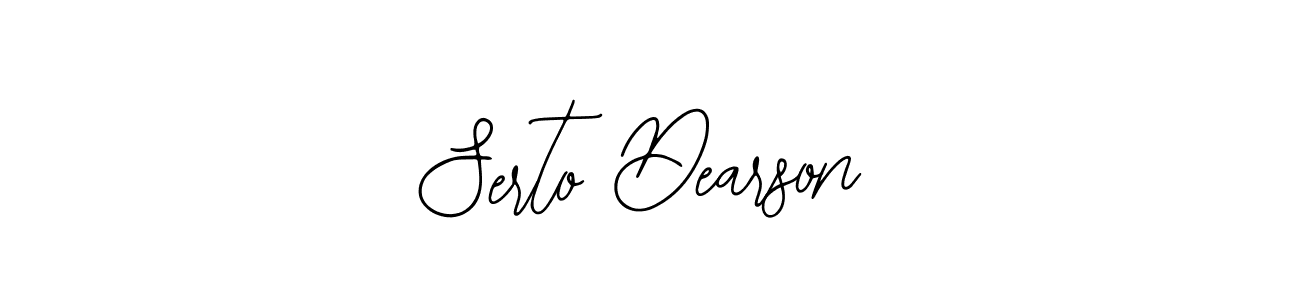 Create a beautiful signature design for name Serto Dearson. With this signature (Bearetta-2O07w) fonts, you can make a handwritten signature for free. Serto Dearson signature style 12 images and pictures png