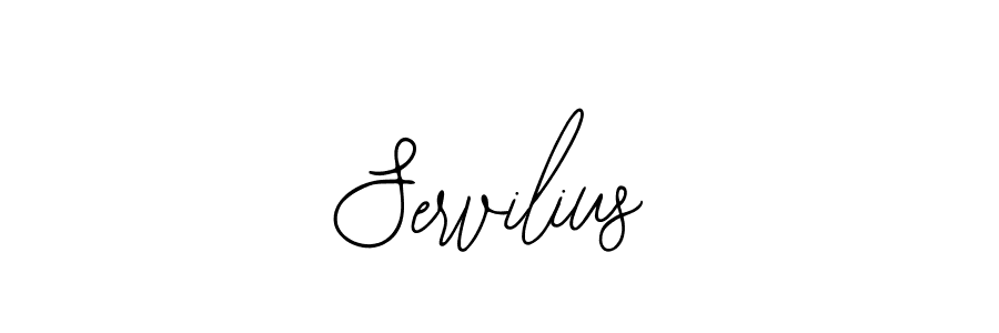 How to make Servilius signature? Bearetta-2O07w is a professional autograph style. Create handwritten signature for Servilius name. Servilius signature style 12 images and pictures png