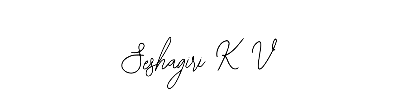 Bearetta-2O07w is a professional signature style that is perfect for those who want to add a touch of class to their signature. It is also a great choice for those who want to make their signature more unique. Get Seshagiri K V name to fancy signature for free. Seshagiri K V signature style 12 images and pictures png