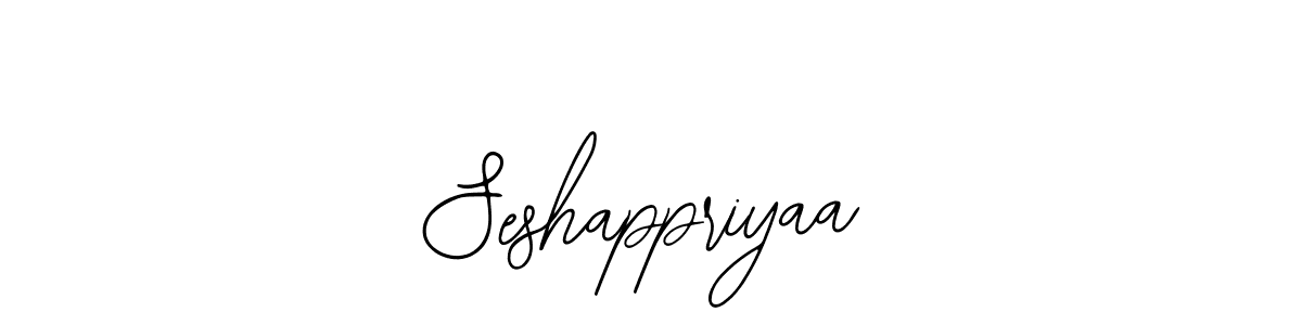 Design your own signature with our free online signature maker. With this signature software, you can create a handwritten (Bearetta-2O07w) signature for name Seshappriyaa. Seshappriyaa signature style 12 images and pictures png