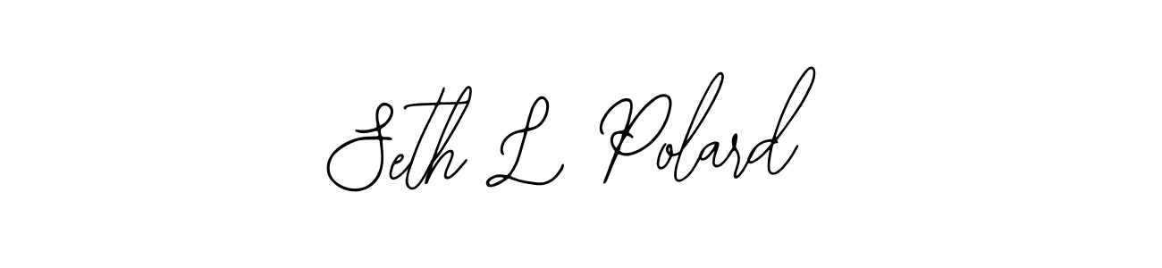 How to make Seth L Polard name signature. Use Bearetta-2O07w style for creating short signs online. This is the latest handwritten sign. Seth L Polard signature style 12 images and pictures png