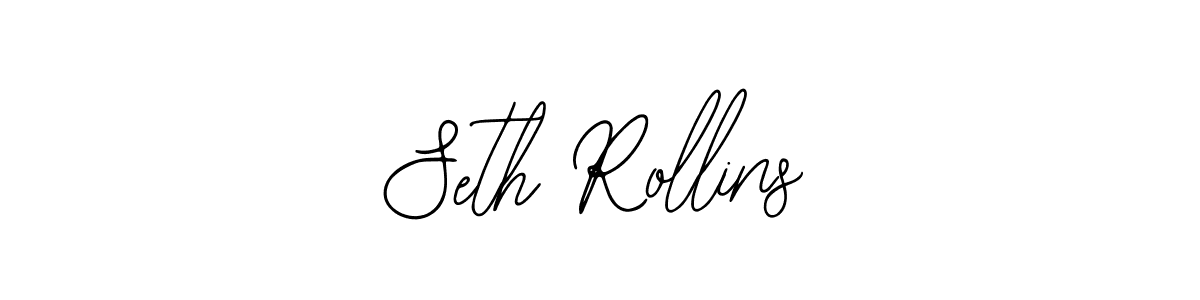 You should practise on your own different ways (Bearetta-2O07w) to write your name (Seth Rollins) in signature. don't let someone else do it for you. Seth Rollins signature style 12 images and pictures png