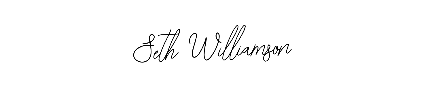 You should practise on your own different ways (Bearetta-2O07w) to write your name (Seth Williamson) in signature. don't let someone else do it for you. Seth Williamson signature style 12 images and pictures png
