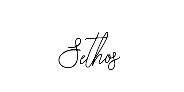 Sethos stylish signature style. Best Handwritten Sign (Bearetta-2O07w) for my name. Handwritten Signature Collection Ideas for my name Sethos. Sethos signature style 12 images and pictures png