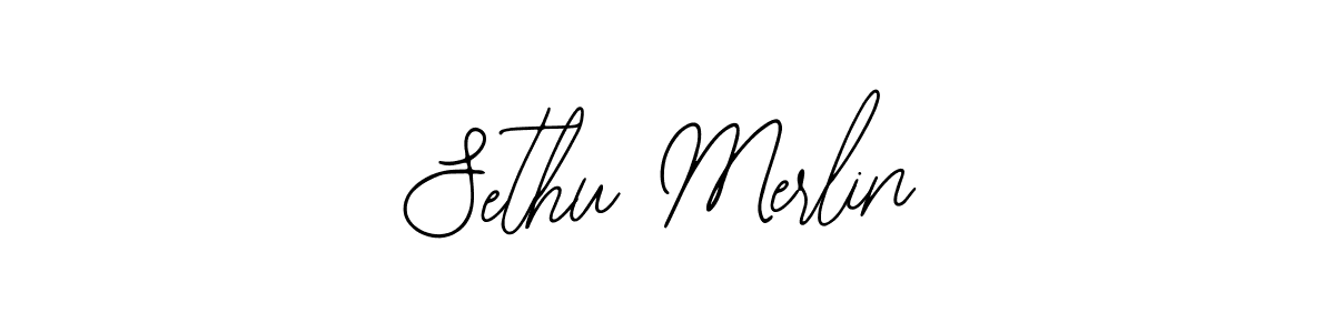Create a beautiful signature design for name Sethu Merlin. With this signature (Bearetta-2O07w) fonts, you can make a handwritten signature for free. Sethu Merlin signature style 12 images and pictures png