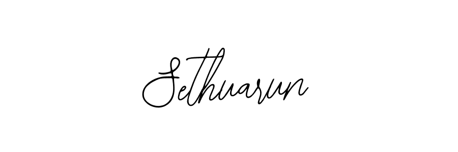 Design your own signature with our free online signature maker. With this signature software, you can create a handwritten (Bearetta-2O07w) signature for name Sethuarun. Sethuarun signature style 12 images and pictures png