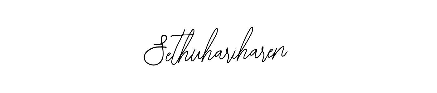 The best way (Bearetta-2O07w) to make a short signature is to pick only two or three words in your name. The name Sethuhariharen include a total of six letters. For converting this name. Sethuhariharen signature style 12 images and pictures png