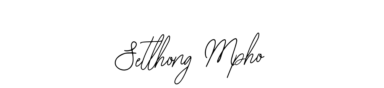 You should practise on your own different ways (Bearetta-2O07w) to write your name (Setlhong Mpho) in signature. don't let someone else do it for you. Setlhong Mpho signature style 12 images and pictures png