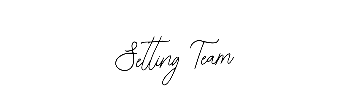 Also You can easily find your signature by using the search form. We will create Setting Team name handwritten signature images for you free of cost using Bearetta-2O07w sign style. Setting Team signature style 12 images and pictures png