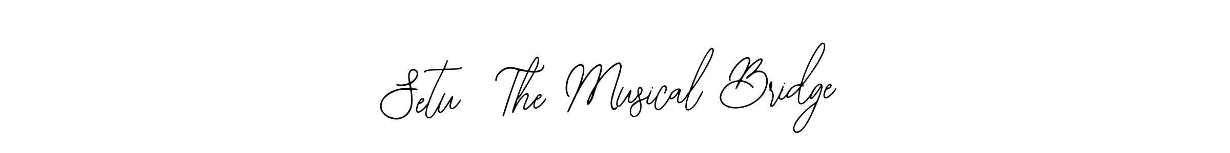 Similarly Bearetta-2O07w is the best handwritten signature design. Signature creator online .You can use it as an online autograph creator for name Setu  The Musical Bridge. Setu  The Musical Bridge signature style 12 images and pictures png