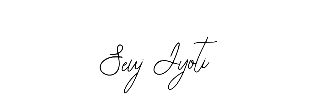 Bearetta-2O07w is a professional signature style that is perfect for those who want to add a touch of class to their signature. It is also a great choice for those who want to make their signature more unique. Get Seuj Jyoti name to fancy signature for free. Seuj Jyoti signature style 12 images and pictures png