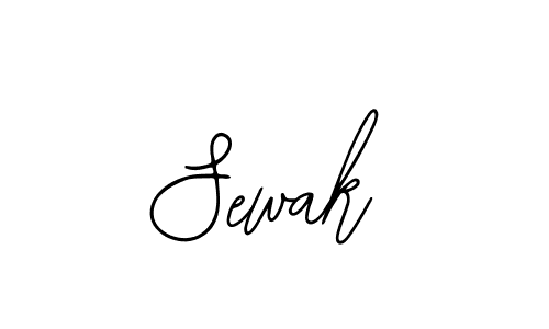 How to make Sewak name signature. Use Bearetta-2O07w style for creating short signs online. This is the latest handwritten sign. Sewak signature style 12 images and pictures png